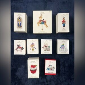 (9) Hallmark Keepsake Various Series Ornaments Lot